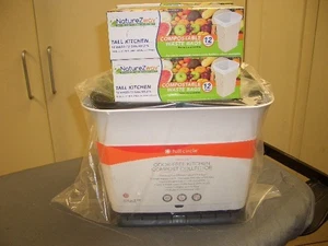 Vollkreis Frischluft Geruchsfrei Küchenkompostsammler mit 48 Abfallsäcken - Bild 1 von 5