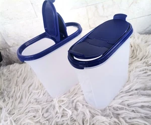 TOP Tupperware A63 2 X Eidgenosse 1,7 L Vorratsdose Deckel Schüttöffnung in blau - Bild 1 von 3