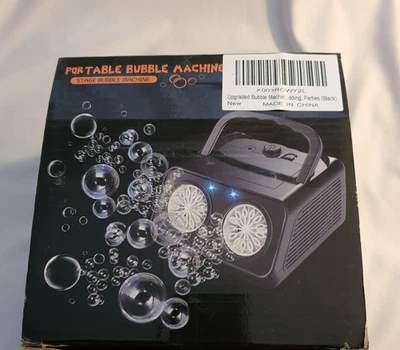 Máquina Automática de Fiesta de Burbujas, Soplador de Burbujas con 2 Ventiladores 20000+Burbujas por Min Foto 1 de 4