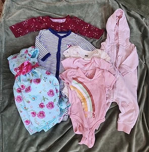Carter's And Levi's Bebé Niñas Ropa Mamelucos Prendas para el torso Vestidos 6 Meses - Imagen 1 de 12