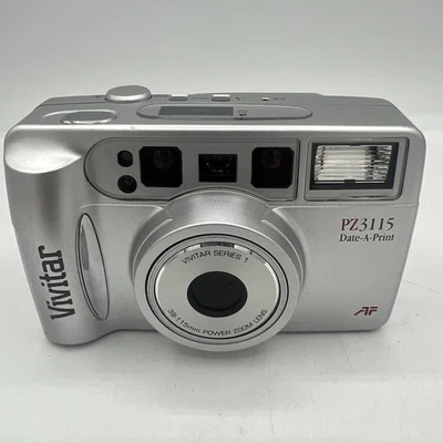 Vivitar PZ3115 Date-A-Print Zoom 35mm Point & Shoot Film Camera FREE SHIPPPING - Image 1 of 4