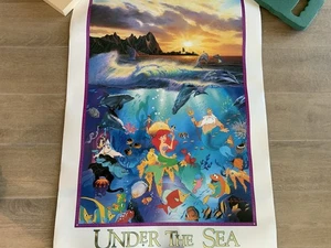 RARE Christian Lassen UNDER THE SEA Disney Print Poster 36”x24” - Picture 1 of 15