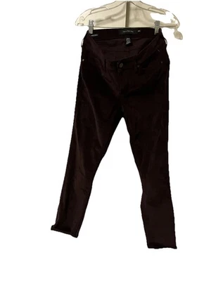 Calça jeans feminina Calvin Klein Ultimate skinny veludo tamanho 6 x 30 roxo ameixa - Imagem 1 de 4