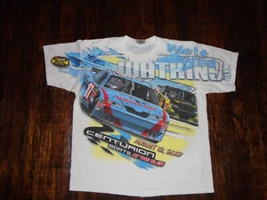 Vintage Watkins Glen NASCAR T Shirt Size XL All Over Print Racing AOP 2 Sided - Picture 1 of 4