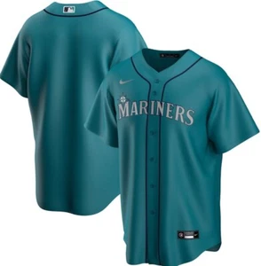 Nike Authentic Seattle Mariners Teal Green Alternate Baseball Jersey Mens Sz: XL - Picture 1 of 6