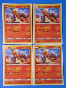 4x Torkoal 23/149 Pokemon card Sun & Moon base set common NM - Picture 1 of 1