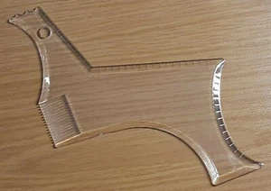 Bartschablone Bart Styling Tool Rasierhilfe Schablone Bartkamm Bartschneider - Bild 1 von 1