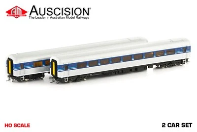 Auscision (XPT-12) SRA CountryLink XPT, Blue/Grey/White - 2 Car Add-on-Set - Image 1 of 3