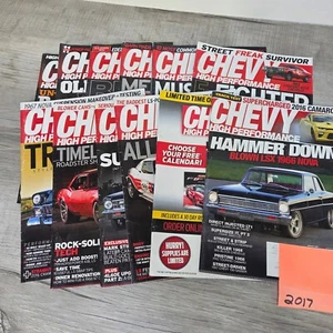 Chevy High Performance Magazine 2017 All 12 Issues Complete Racing Automotive - Picture 1 of 13