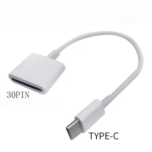 Neu Apple 30 Pin Buchse auf USB 3.1 Typ-C USB-C Sync Daten Ladeadapter Kabel - Bild 1 von 7