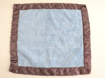 Cobertor de segurança Koala Baby azul marrom embreagem quadrada bebês R Us cetim amoroso USO - Imagem 1 de 3