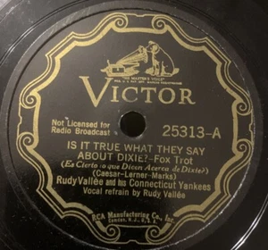 Rudy Vallee Connecticut Yankees - Stimmt es, was sie über Dixie 25313 EX sagen - Bild 1 von 4
