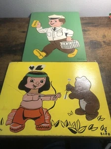 Sifo vintage wooden puzzles Lot Of 2 - Picture 1 of 24