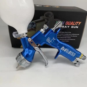 Pistola pulverizadora azul TE20 1,3 mm boquilla 600 ml taza LVMP herramienta de dolor de coche para Devilbiss - Imagen 1 de 4