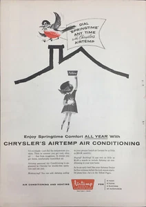 Aire acondicionado Chrysler Airtemp 1957 vintage anuncio impreso y calefacción - Imagen 1 de 1