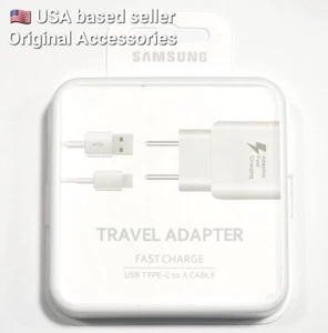 Happy 4th🇺🇸 Sale Samsung Fast Charge 15w Travel Adapter USB Type-C to A Cable - Picture 1 of 4