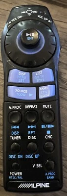 Alpine RUE-4168 Remote Control Car In Dash DVD/CD Player DVA-5205 DHA-S680 OEM - Image 1 of 3