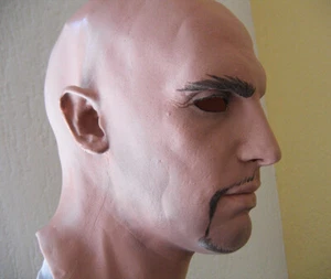 Latexmaske MORGAN - Real. Männermaske Mann Gummi Latex männliches Gesicht Maske - Bild 1 von 3