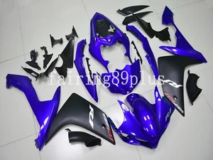 Gloss Blue Matte Black ABS Injection Mold Fairing Kit Fit for 2007 2008 YZF R1 - Picture 1 of 9