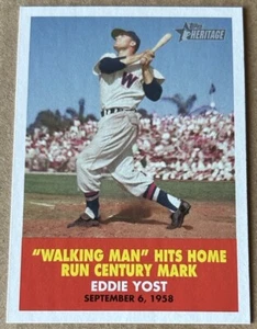 EDDIE YOST 2007 TOPPS HERITAGE '58 FLASHBACKS # FB7 NM-MT Condition - Picture 1 of 2