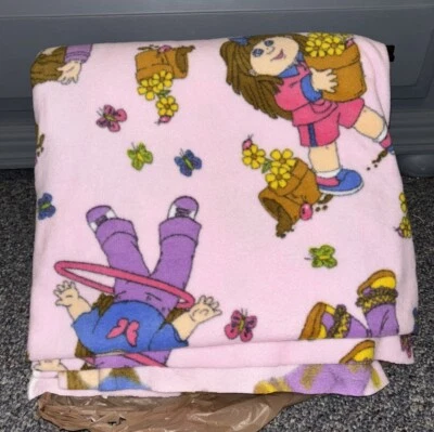 De colección Parche de Col Niños 4 Yardas Tela Rosa Raro Hula Hoop Flores CPK 2005 Foto 1 de 4