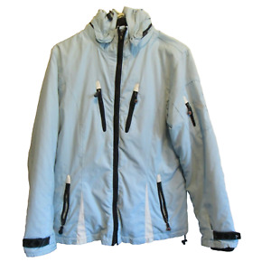 Womens Winter Coat Medium Hooded Pockets Lined Blue Zipped ZeroXposur Winter