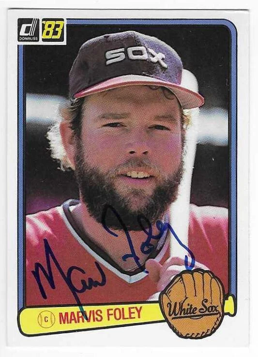 MARVIS FOLEY 1983 DONRUSS AUTOGRAPHED SIGNED # 652 CHICAGO WHITE SOX - Image 1 of 1