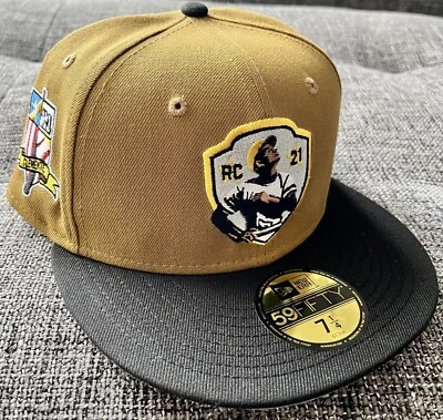 NEW ERA Pittsburgh Pirates ROBERTO CLEMENTE Size 7 3/8 Fitted Hat Limited 2 Tone - Image 1 of 4