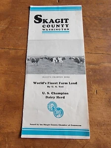 Folleto Agrícola Campeón de la Manada de Lecheros del Condado de Skagit Washington, Campeón de la Manada de Lecheros 1939 - Imagen 1 de 5