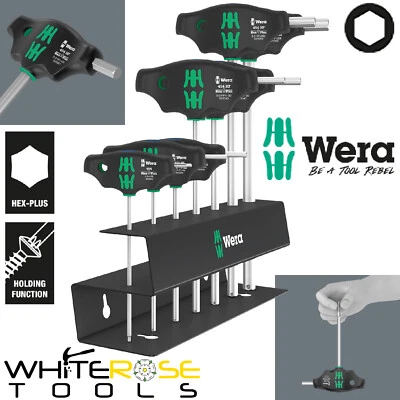 Wera Screwdriver Set T-Handle Hex Holding Function Metal Rack 7pc 454/7 HF Set 2 - Image 1 of 4