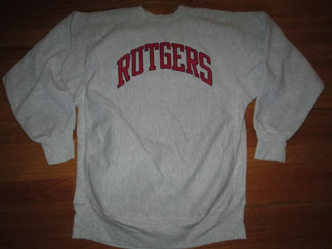 RUTGERS SCARLET KNIGHTS Vtg 90s CHAMPION REVERSE WEAVE Sweater Sweat shirt t XL Cover