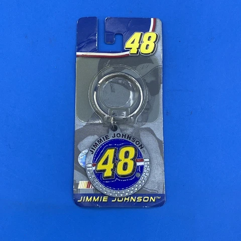 NEW 2004 NASCAR Jimmie Johnson #48 Die Cast Metal Keychain Cover