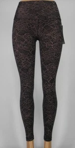 NEW LULULEMON Align 28" Pant 2 Lacescape Spanish Rose Black - Picture 1 of 6