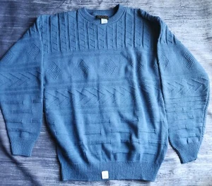 Suéter Vintage Oakton Limited Para Hombre Grande Grandpacore Azul Algodón Suéter - Imagen 1 de 12