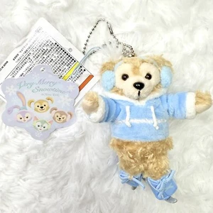 RARE Duffy Skate Plush Keychain Tokyo Disney Japan Bear Winter Authentic Snow - Picture 1 of 5