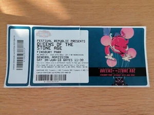 Queens Of the Stone Age /IGGY POP Finsbury Park used Gig Ticket - Picture 1 of 1