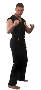 Adult The Karate Kid Movie Cobra Kai Gi Halloween Party Costume Cosplay Uniform - Picture 1 of 13