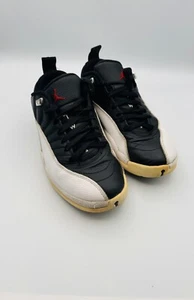 Nike Air Jordan 12 Retro Playoff Low Black White Red 308317-004 Size 8 Year 2016 - Picture 1 of 15