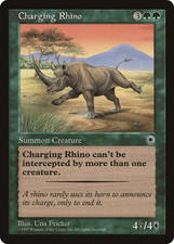 CHARGING RHINO ~mtg NM Portal Rare x1