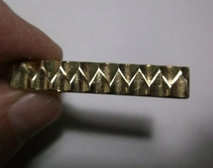 Vintage Goldtone Tie Clip ~ 1 3/4" x 5/16" - Picture 1 of 2