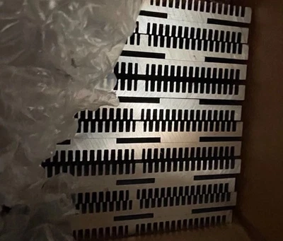 BULK DISCOUNT! Large High Power Aluminum Heat Sinks 152.4 W x 7.62 T x 177.8 L - Image 1 of 4