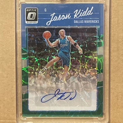 Jason Kidd 2023-24 Panini Donruss Óptico Verde Retro Serie Elección Prizm Automático Foto 1 de 4