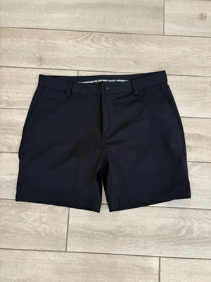 Pantalones Cortos de Cercanías Rhone 7" Negros Para Hombre Talla 34 Athleisure Golf Informales Elastizados Foto 1 de 4