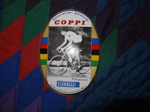 BIcycle COPPI FIORELLI BICYCLES adhesive vintage sticker 4x6 inches - Picture 1 of 2