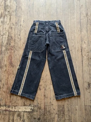 Jeans Denim Vintage JNCO Slug Negros 30x30 Pierna Ancha Estilo Patinador Años 90 EE. UU. RAROS Foto 1 de 4
