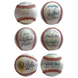Hall of Fame Pitchers Signed Baseball Ryan Seaver Carlton Gibson Ford & More JSA - Picture 1 of 8