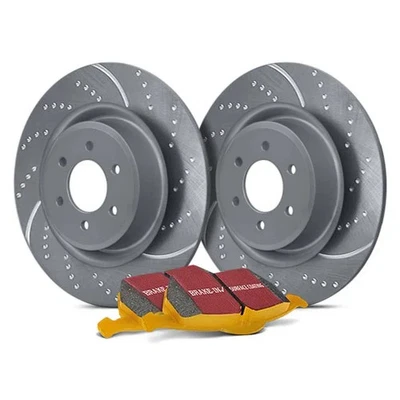 For BMW 328i 96-99 EBC Stage 5 Super Street Dimpled & Slotted Rear Brake Kit - Image 1 of 4
