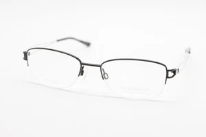 NUEVAS GAFAS ENCANTADORAS B-TITANIUM CH12131 BK NEGRAS BLANCAS AUTÉNTICAS 52-18 - Imagen 1 de 4