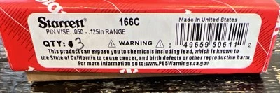 Tornillo de pasador STARRETT 166C, 0,050-0,125 pulgadas, mango de PVC. (CAJA DE 3) Foto 1 de 2