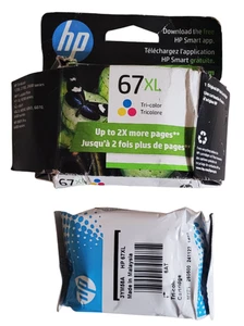 Wkład atramentowy HP 67XL nowy zapieczętowany z otwartym pudełkiem Termin ważności: 11-2026 - Zdjęcie 1 z 4